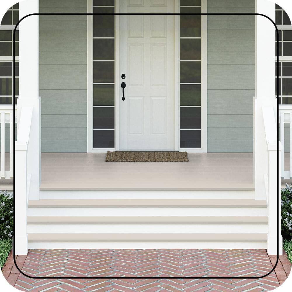 BEHR PREMIUM 1 gal. #N210-1 Taupe Tease Textured Low-Lustre Enamel Interior/Exterior Porch and Patio Anti-Slip Floor Paint (3)