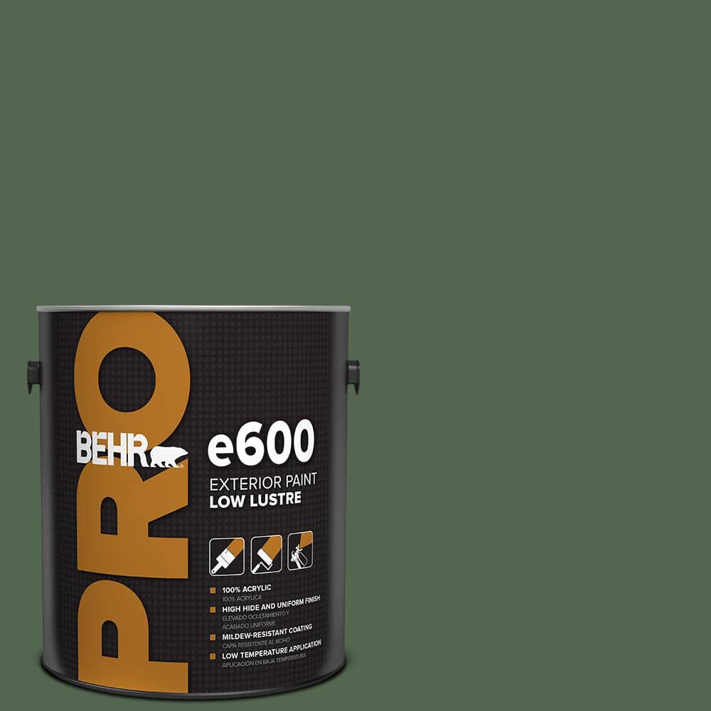 BEHR PRO 1 gal. #S410-7 Equestrian Green Low Luster Exterior Paint