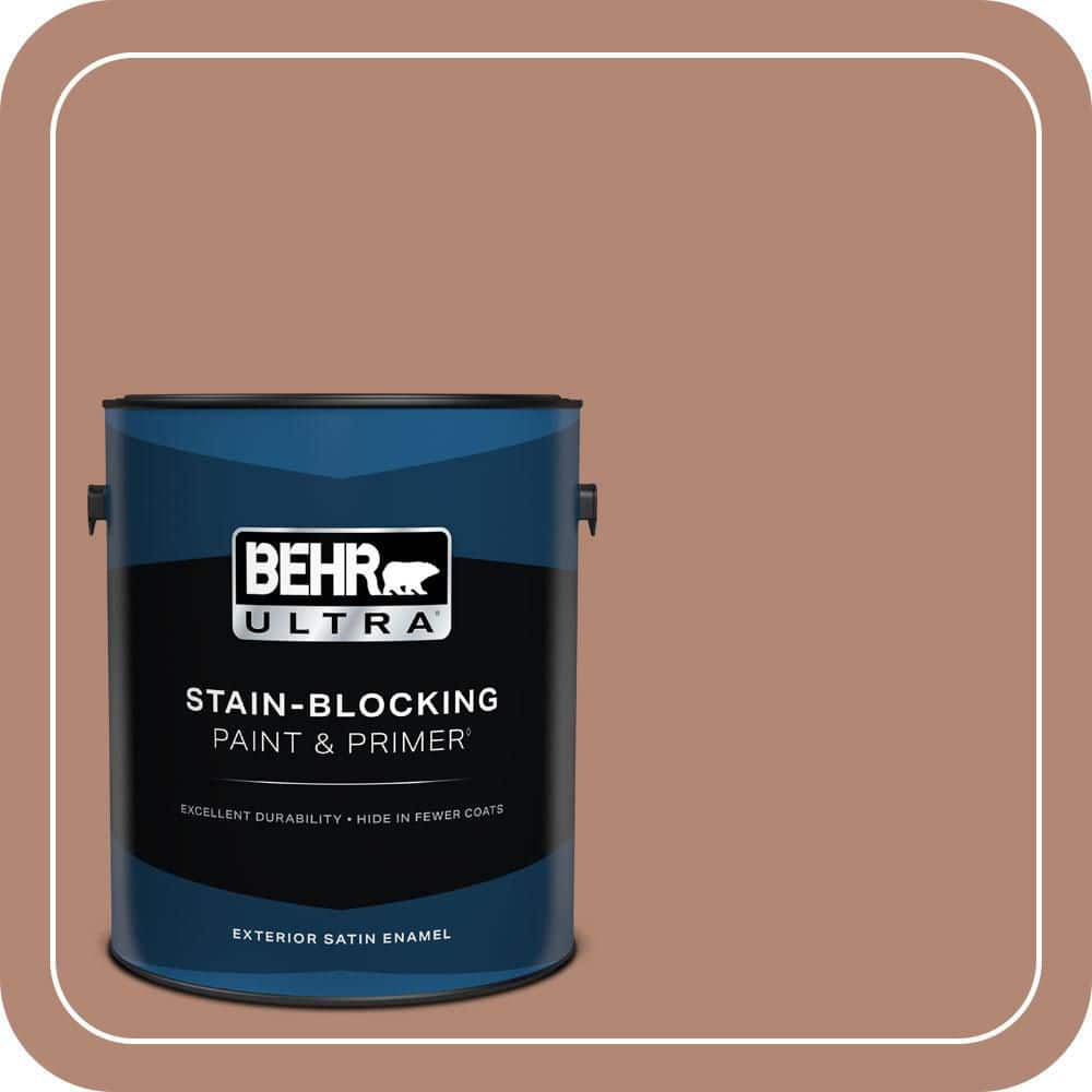 BEHR ULTRA 1 gal. #PMD-98 Painted Skies Satin Enamel Exterior Paint & Primer