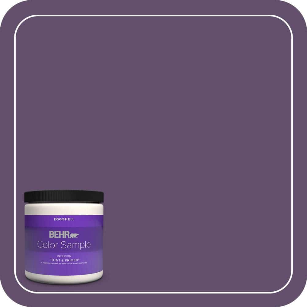 BEHR PREMIUM PLUS 8 oz. #660D-7 Blackberry Farm Eggshell Enamel Interior Paint & Primer Color Sample
