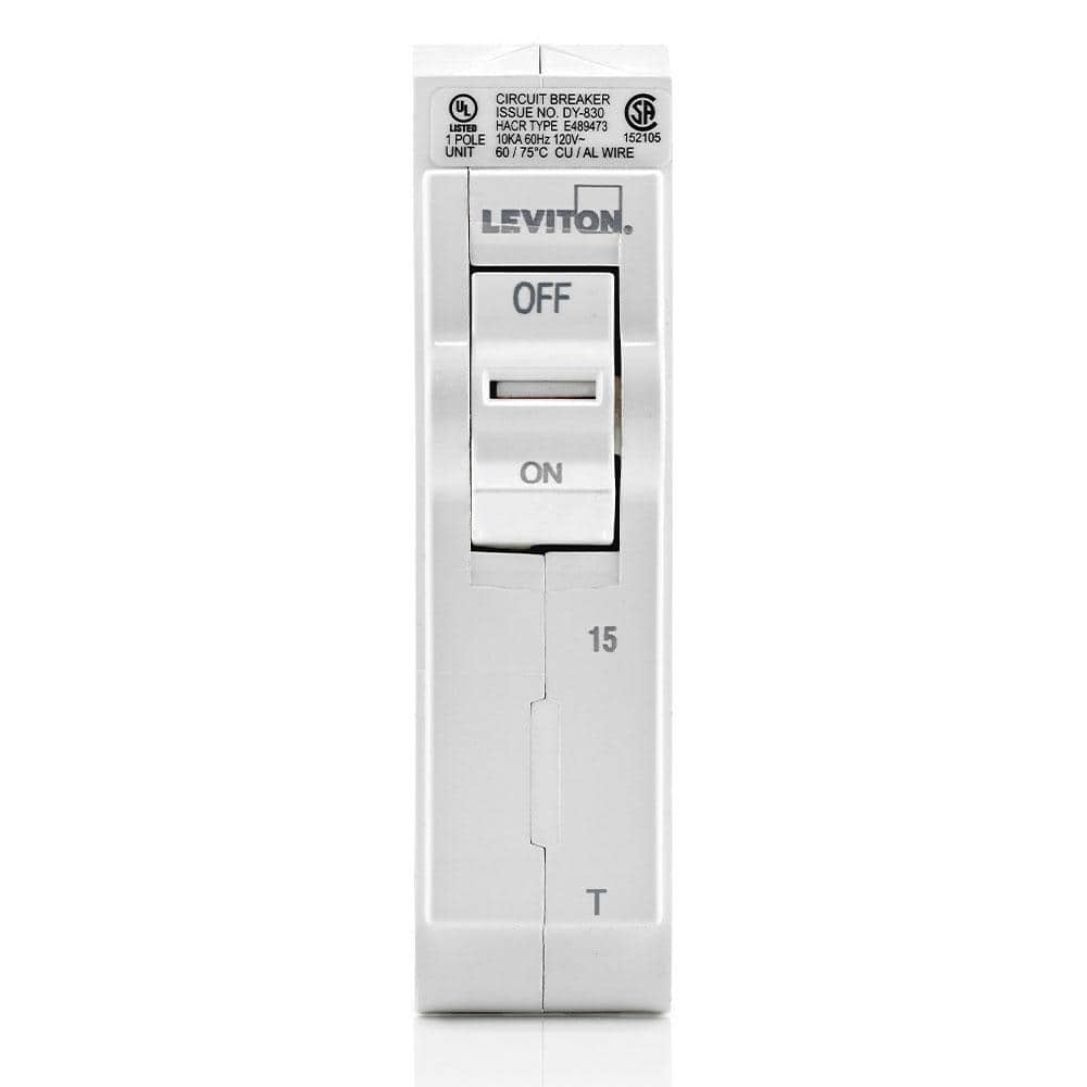 Leviton Standard 1-Pole 15 Amp, 120-Volt, Thermal Magnetic Branch Circuit Breaker (3)
