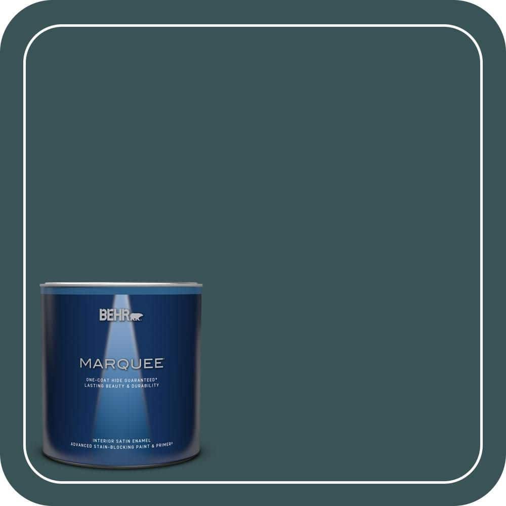 BEHR MARQUEE 1 qt. #T11-6 Almost Famous Satin Enamel Interior Paint & Primer