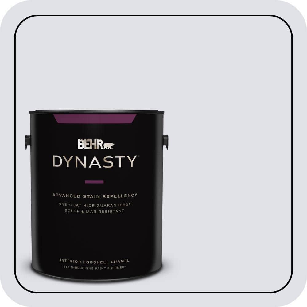 BEHR DYNASTY 1 gal. #640E-2 Lilac Champagne Eggshell Enamel Interior Stain-Blocking Paint & Primer