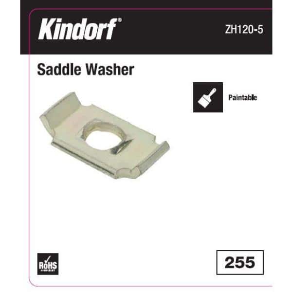 Kindorf 3/8-1/2 in. Saddle Washer Galv-Krom (Strut Fitting) (ZH120-5) (2)