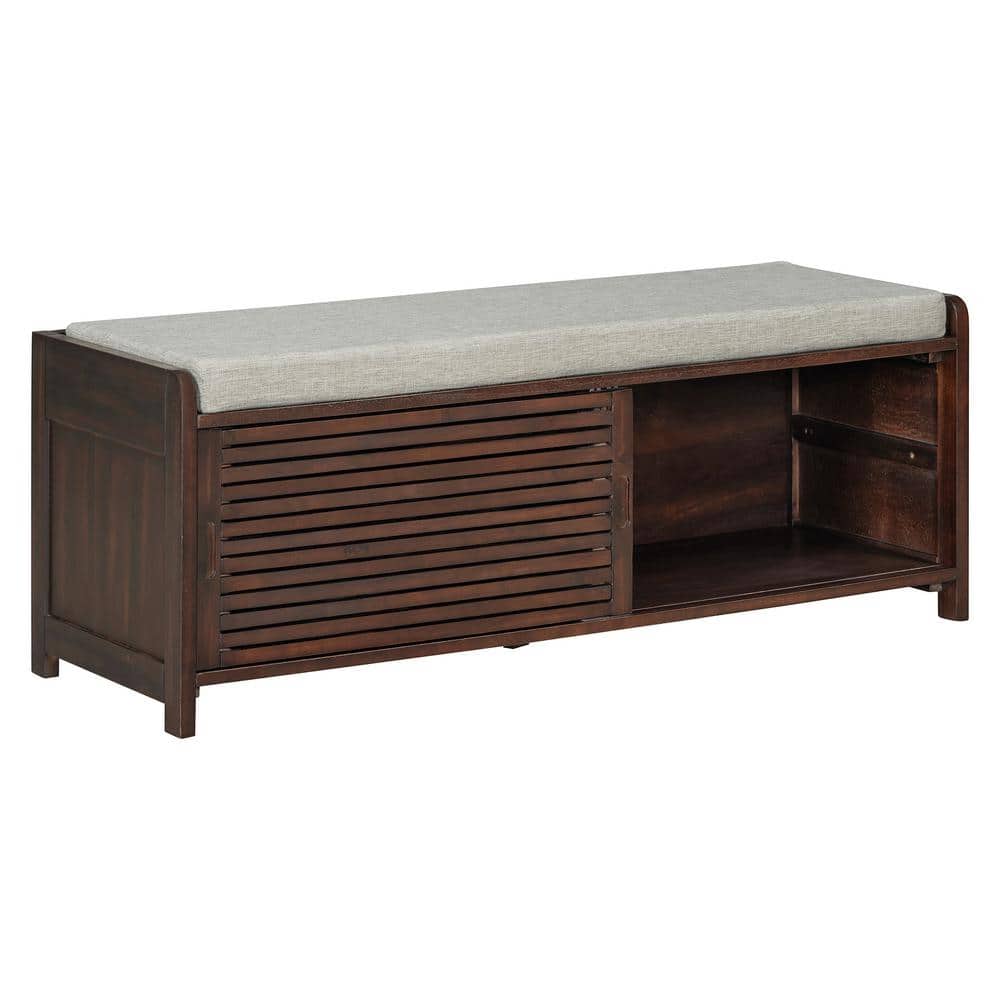 Unbranded 43.3 in. W x 15.4 in. D x 16.5 in. H Brown Linen Cabinet (3)