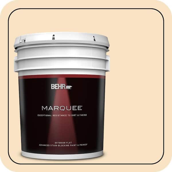 BEHR MARQUEE 5 gal. #QE-18 Moonglow Flat Exterior Paint & Primer (2)