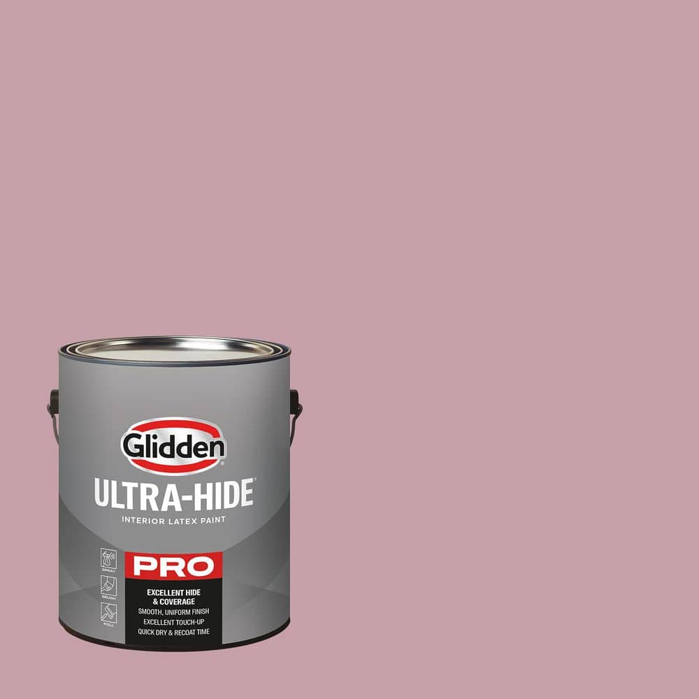 Glidden Ultra-Hide 1 Gal. PPG1049-4 Lighthearted Rose Semi-Gloss Interior Paint