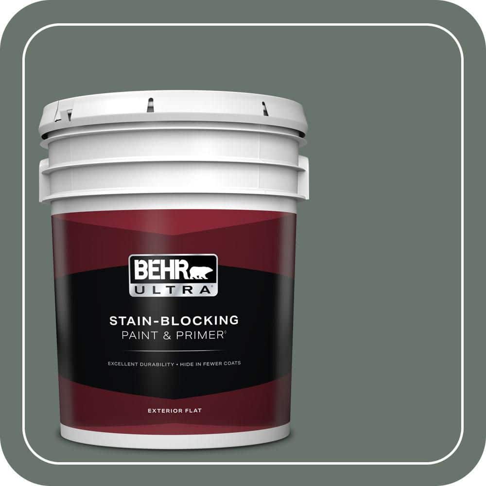 BEHR ULTRA 5 gal. #PPU12-18 Heritage Park Flat Exterior Paint & Primer