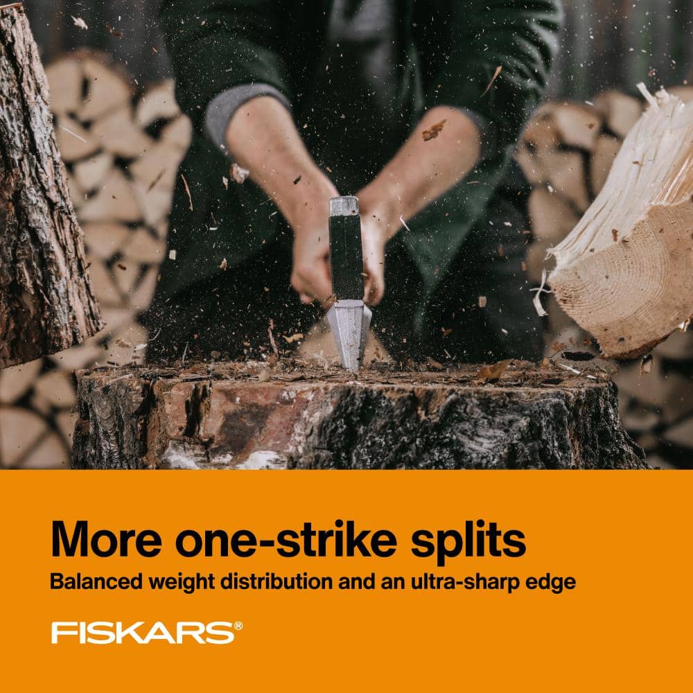 Fiskars X27 6.3 lb. Super Splitting Axe with 36 in. Shock-absorbing Handle (3)