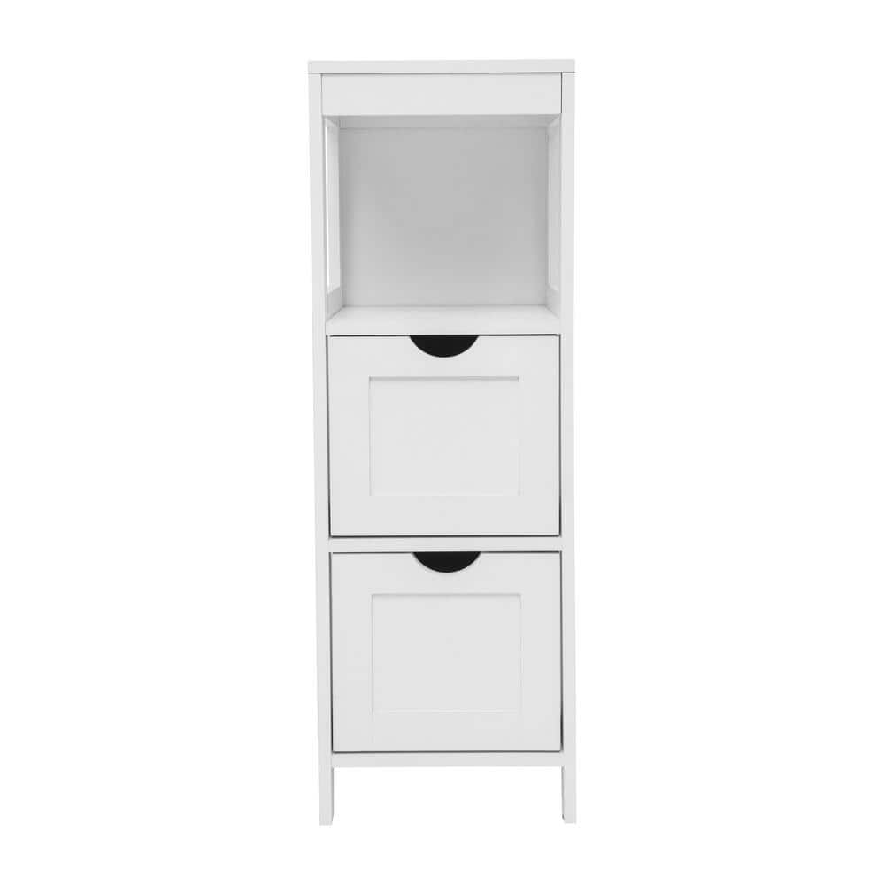 Carnegy Avenue Dune 12 in. W 12 in. D 34 in. H Engineered Wood Linen Freestanding Linen Cabinet (4)