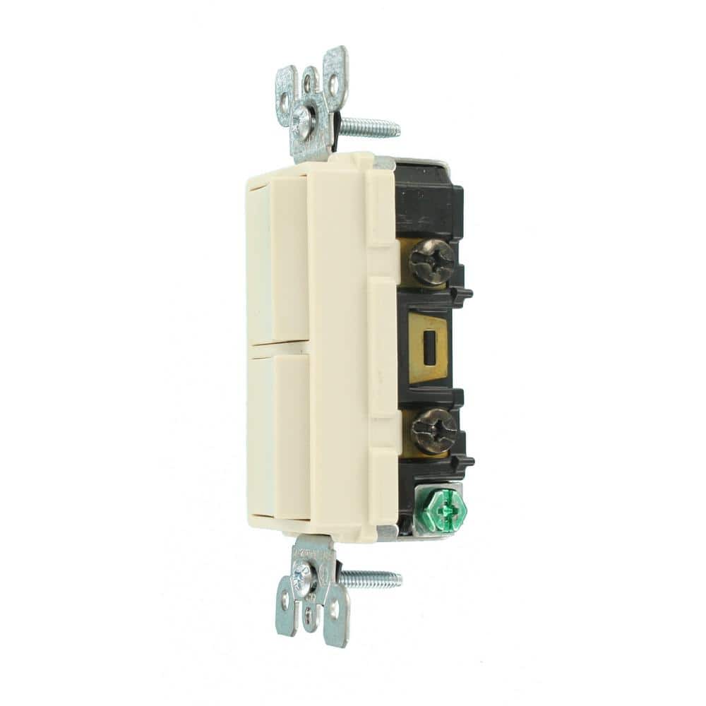Leviton Decora Single-Pole Dual Switch, 5634-TS (3)