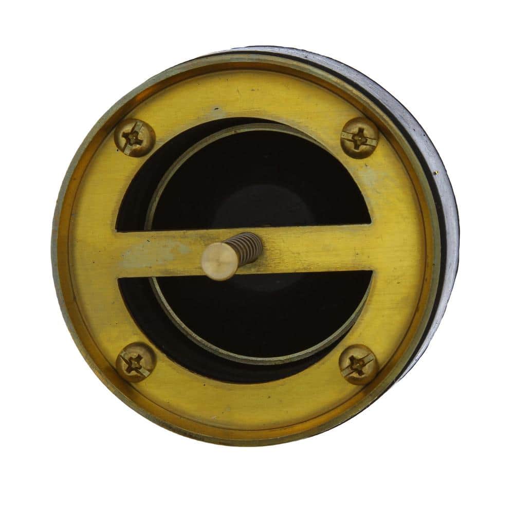 JONES STEPHENS 3 in. Brass Sewer Stopper/Backflow Preventer (2)