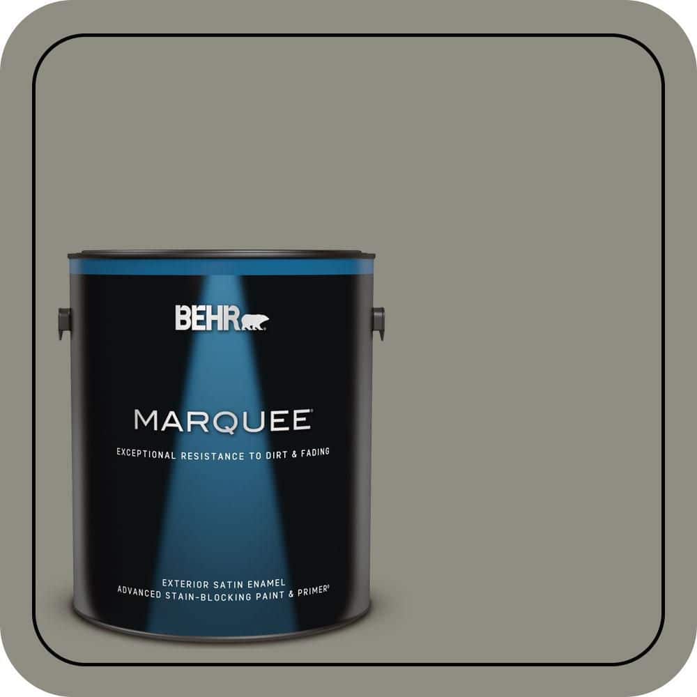 BEHR MARQUEE 1 gal. #N370-5 Incognito Satin Enamel Exterior Paint & Primer