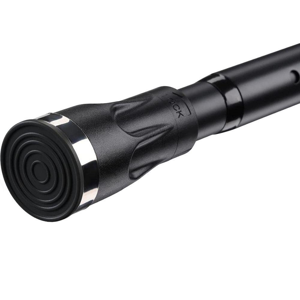 JFVKAF Adjustable Heavy Duty Tension Curtain Rod 17.20 in. x 4.20 in. W Black Waterproof Rust-Proof Shower Closet Window (1)