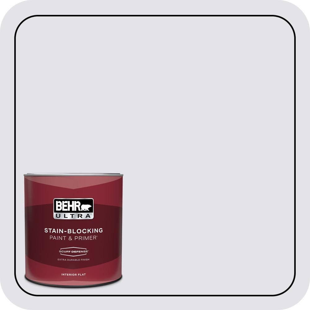BEHR ULTRA 1 qt. #PPU16-06 Lilac Mist Extra Durable Flat Interior Paint & Primer (1)