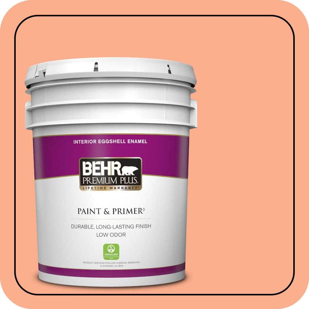 BEHR PREMIUM PLUS #220B-4 Orange Grove Enamel Low Odor & Primer (1)