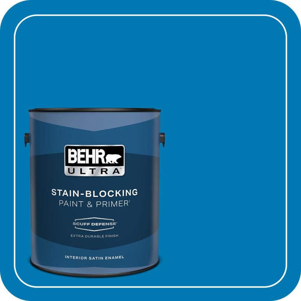 BEHR ULTRA 1 gal. #P500-6 Deep River Extra Durable Satin Enamel Interior Paint & Primer