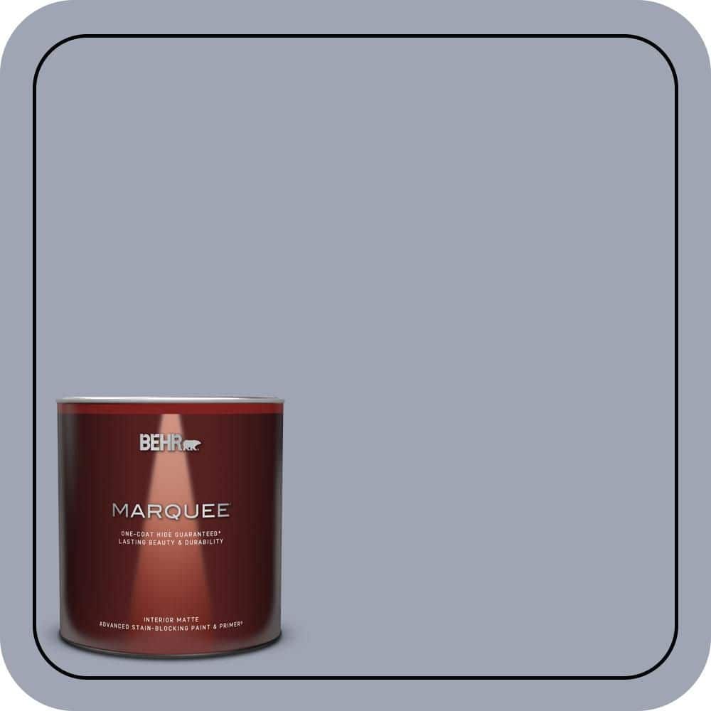 BEHR MARQUEE 1 Qt. #PPU15-11 Great Falls One-Coat Hide Matte Interior Paint & Primer