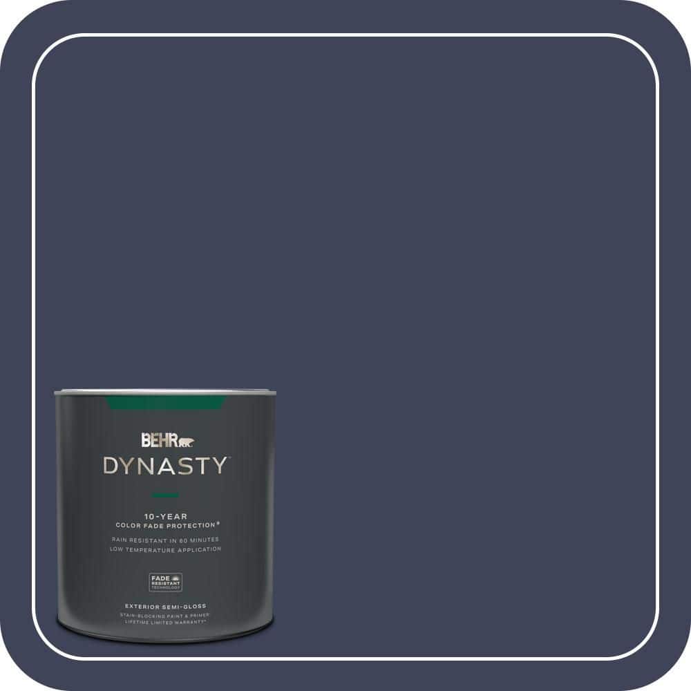BEHR DYNASTY 1 qt. #MQ5-09 Manhattan Blue Semi-Gloss Exterior Stain-Blocking Paint & Primer