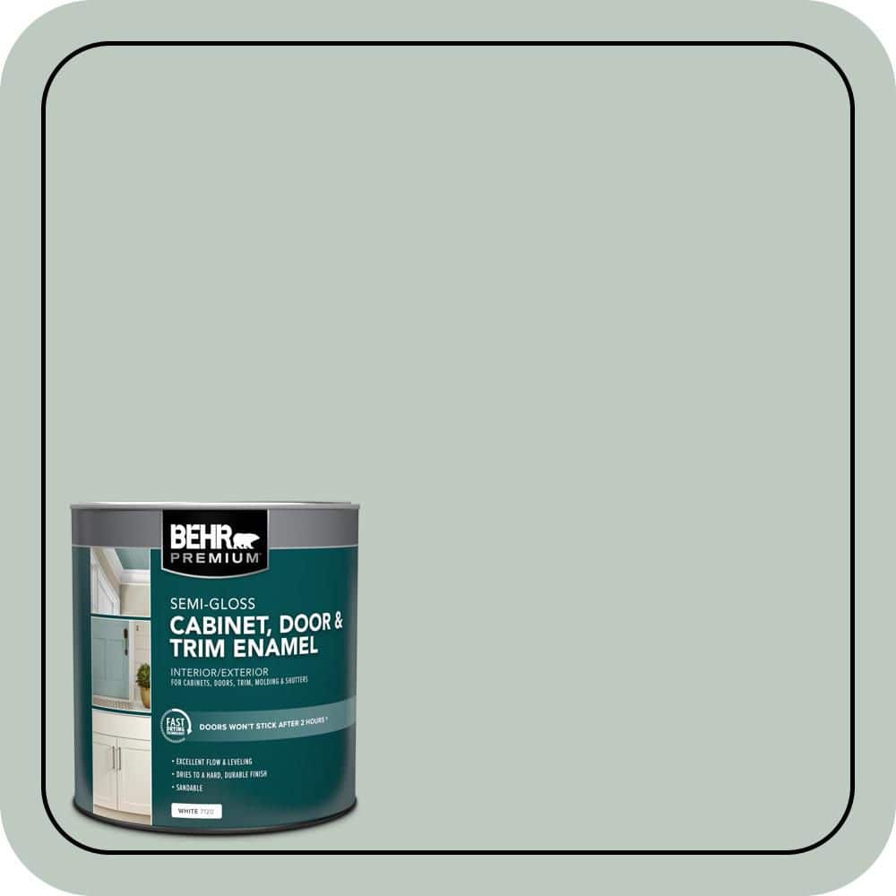 BEHR PREMIUM 1 qt. #N420-2 Mountain Falls Semi-Gloss Enamel Interior/Exterior Cabinet, Door & Trim Paint