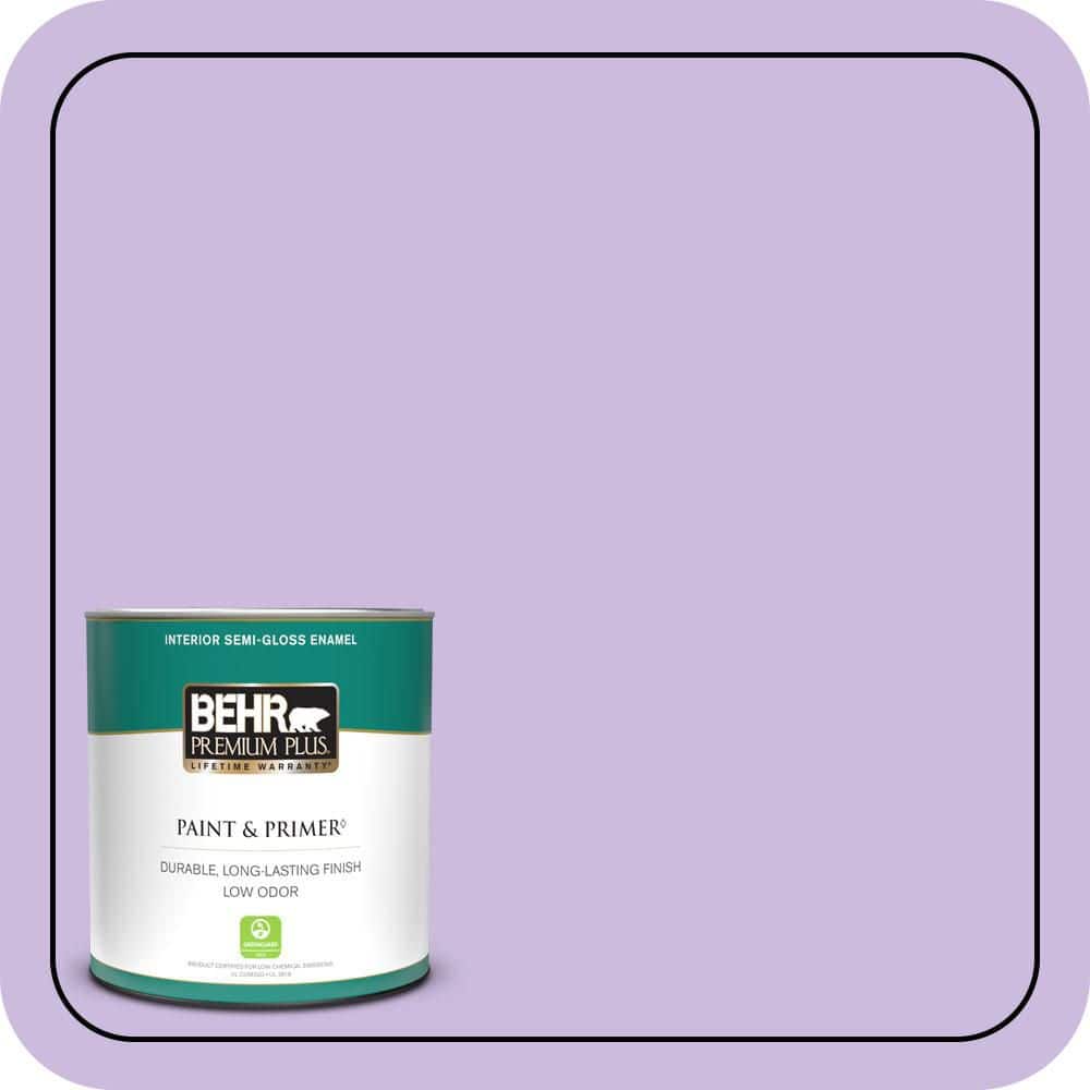 BEHR PREMIUM PLUS 1 qt. #P570-2 Confetti Semi-Gloss Enamel Low Odor Interior Paint & Primer