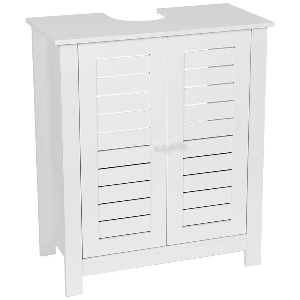 EVIDECO French home goods Santorin 24 in. W Freestanding Bath Vanity Cabinet with MDF Top Non-Pedestal Under Sink in White (1)