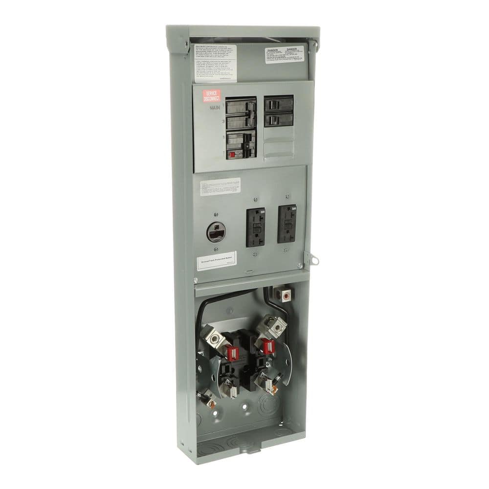 Midwest Electric Products 100 Amp 6-Space 12-Circuit Main Breaker Underground Ringless Metered Temporary Power Panel (R138MBC033U) (3)