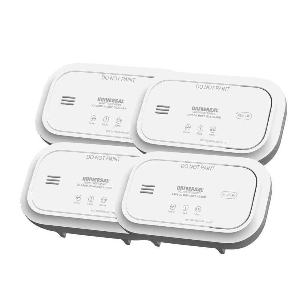 Universal Security Instruments 4-Pack AA Battery Powered Carbon Monoxide Detector