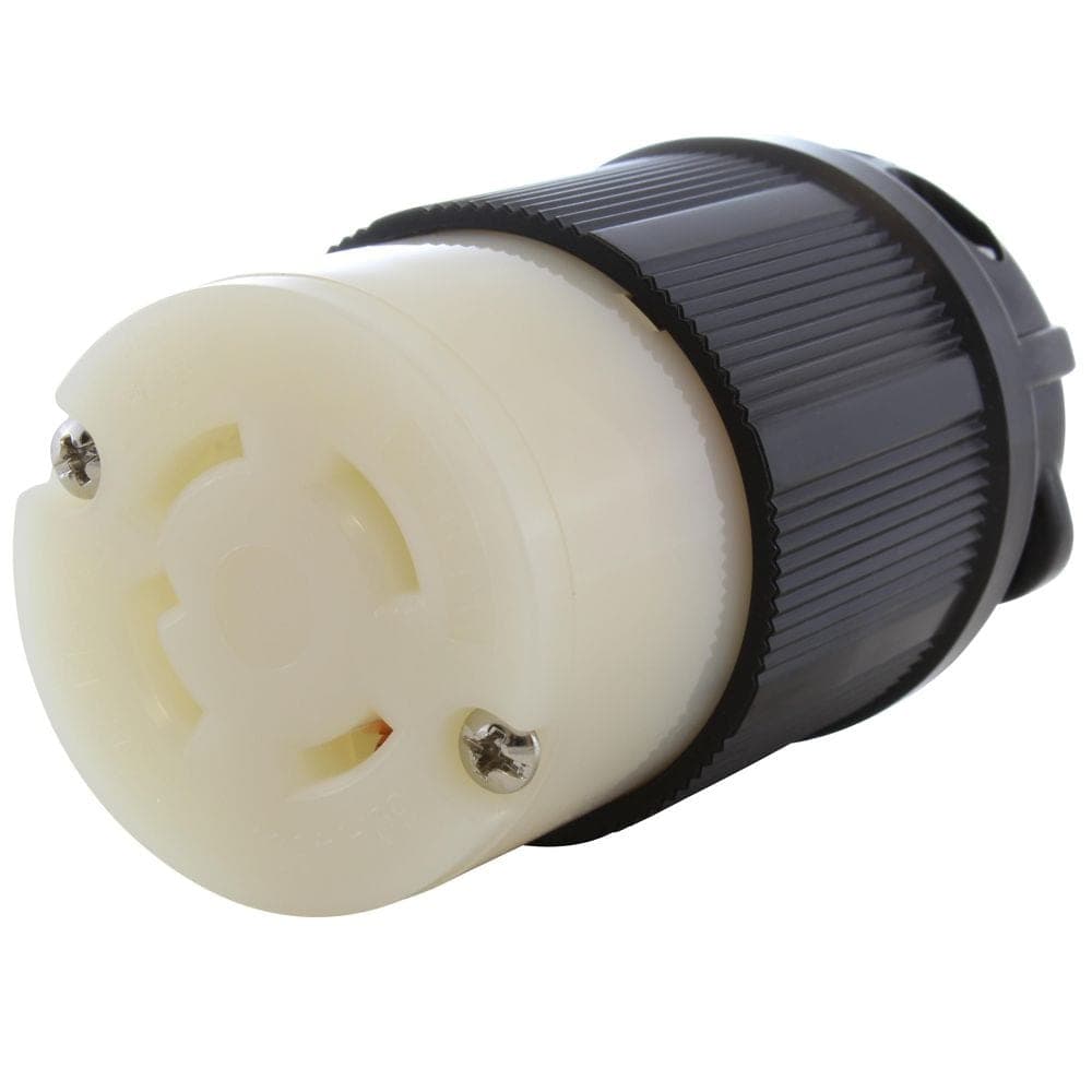 AC WORKS NEMA L16-30R 3-Phase 30A 480V 4-Prong Locking Female Connector in Black with UL, C-UL Approval (1)
