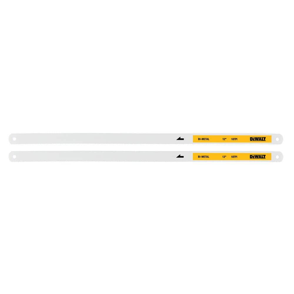 DEWALT 12 in. 18-TPI Bi-Metal Hacksaw Blade (2-Pack) (3)