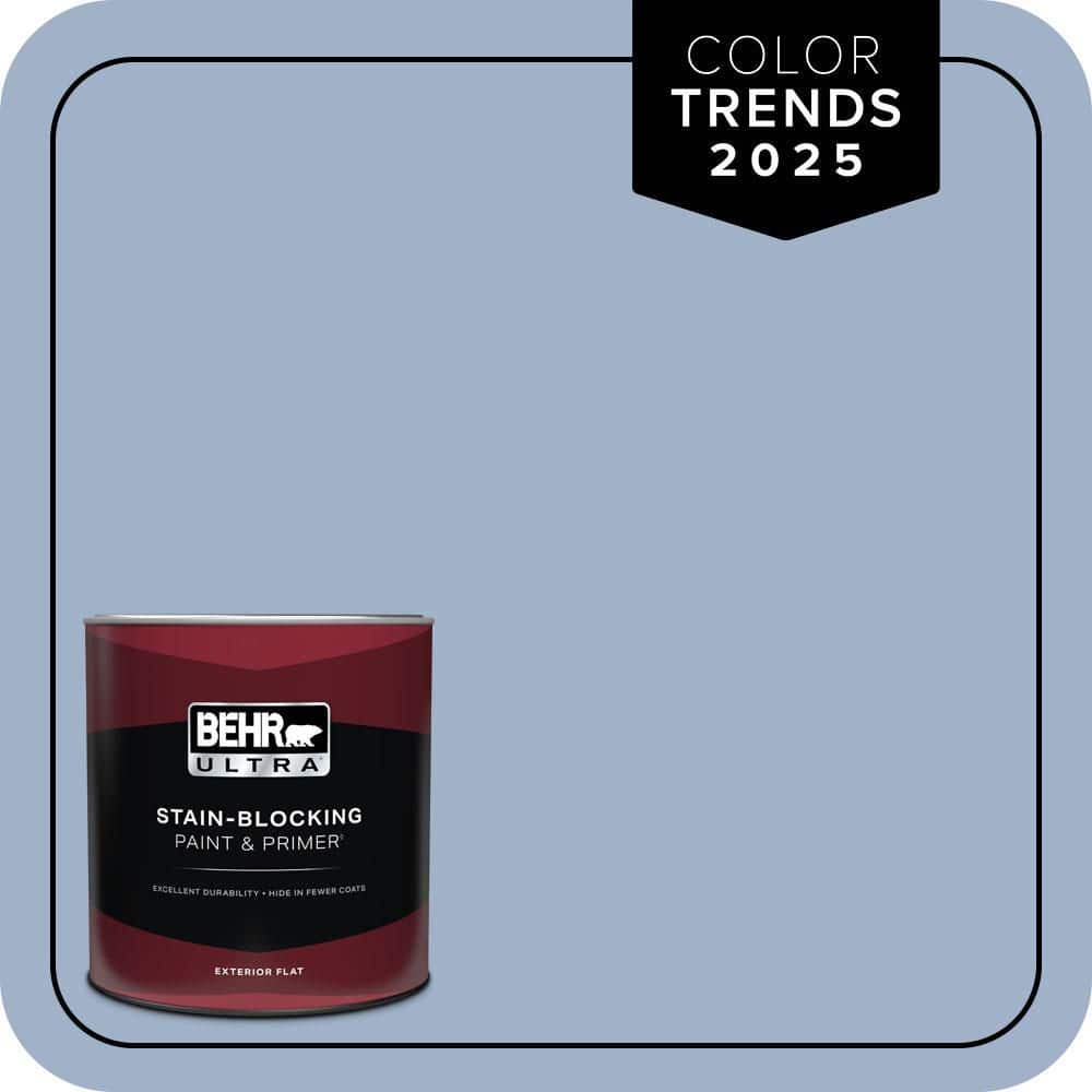 BEHR ULTRA 1 qt. #S530-3 Aerial View Flat Exterior Paint & Primer
