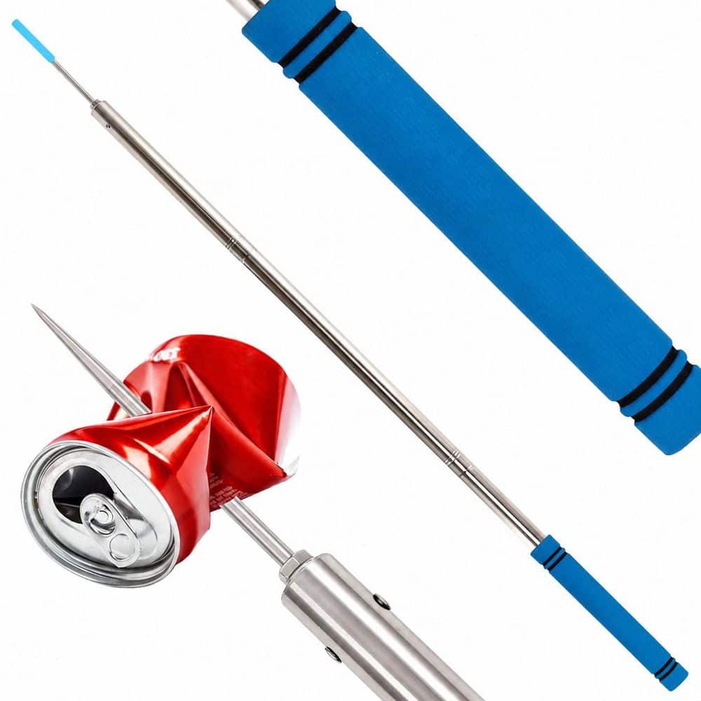 Misopily 48 in. Adjustable Trash Poker Stick Stainless Steel Tip Lightweight Litter Grabber Debris Reacher Tool (1)