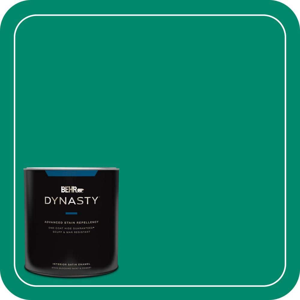 BEHR DYNASTY 1 qt. #P430-6A Celtic Queen Satin Enamel Interior Stain-Blocking Paint and Primer