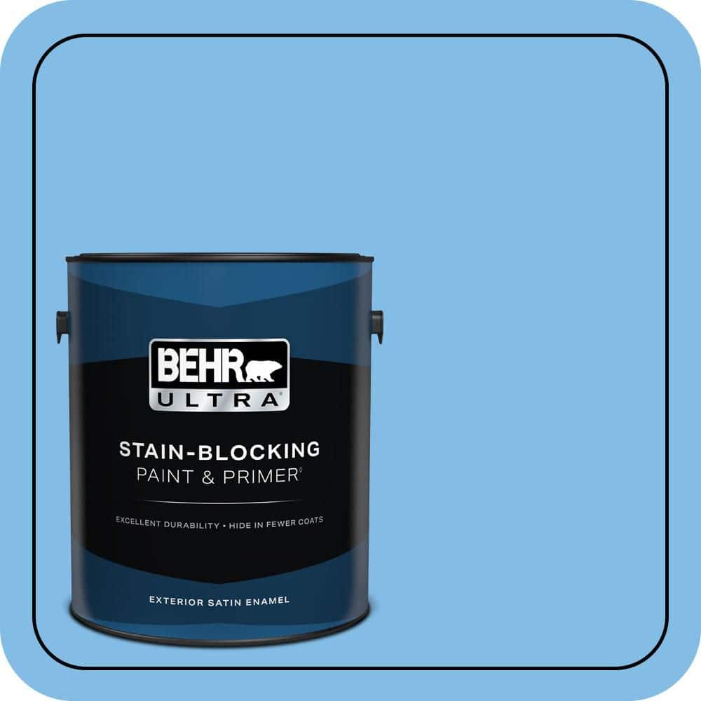 BEHR ULTRA 1 gal. #MQ4-27 CEst La Vie Satin Enamel Exterior Paint & Primer