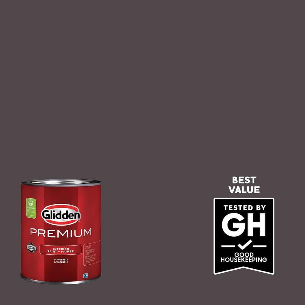 Glidden Premium 1-qt. Black Elegance PPG1004-7 Flat Interior Latex Paint