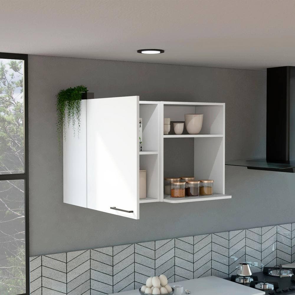 COWLOWN 39.37 in. W x 15.75 in. D x 23.62 in. H Bathroom Storage Wall Cabinet in White, 2-Shelves (3)