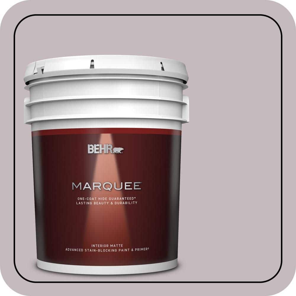 BEHR MARQUEE 5 gal. #N110-2 Mulberry Stain Matte Interior Paint & Primer