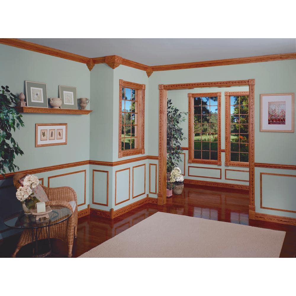 HOUSE OF FARA 5-3/4 in. D x 5-1/2 in. W x 5-1/2 in. L Unfinished Maple OS Crown Corner Block (3)