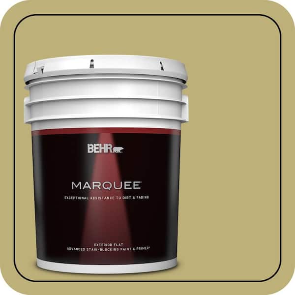 BEHR MARQUEE 5 gal. #MQ6-60 Everglade Flat Exterior Paint & Primer (2)