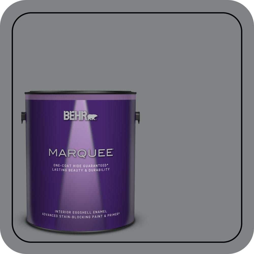 BEHR MARQUEE 1 gal. #PPU26-03 Legendary Gray Eggshell Enamel Interior Paint & Primer