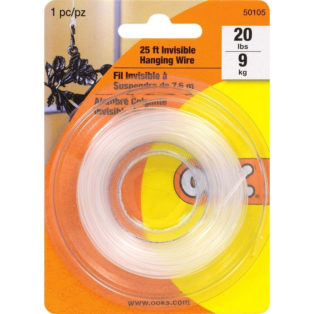 OOK 1/4 in. x 25 ft. Flat Invisible Nylon Wire (3)