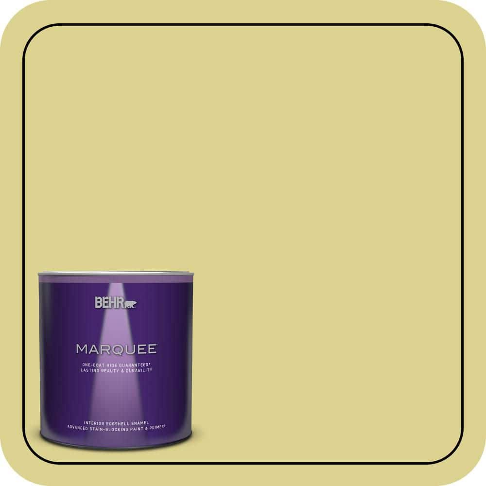 BEHR MARQUEE 1 qt. #T17-16 Thats My Lime Eggshell Enamel Interior Paint & Primer