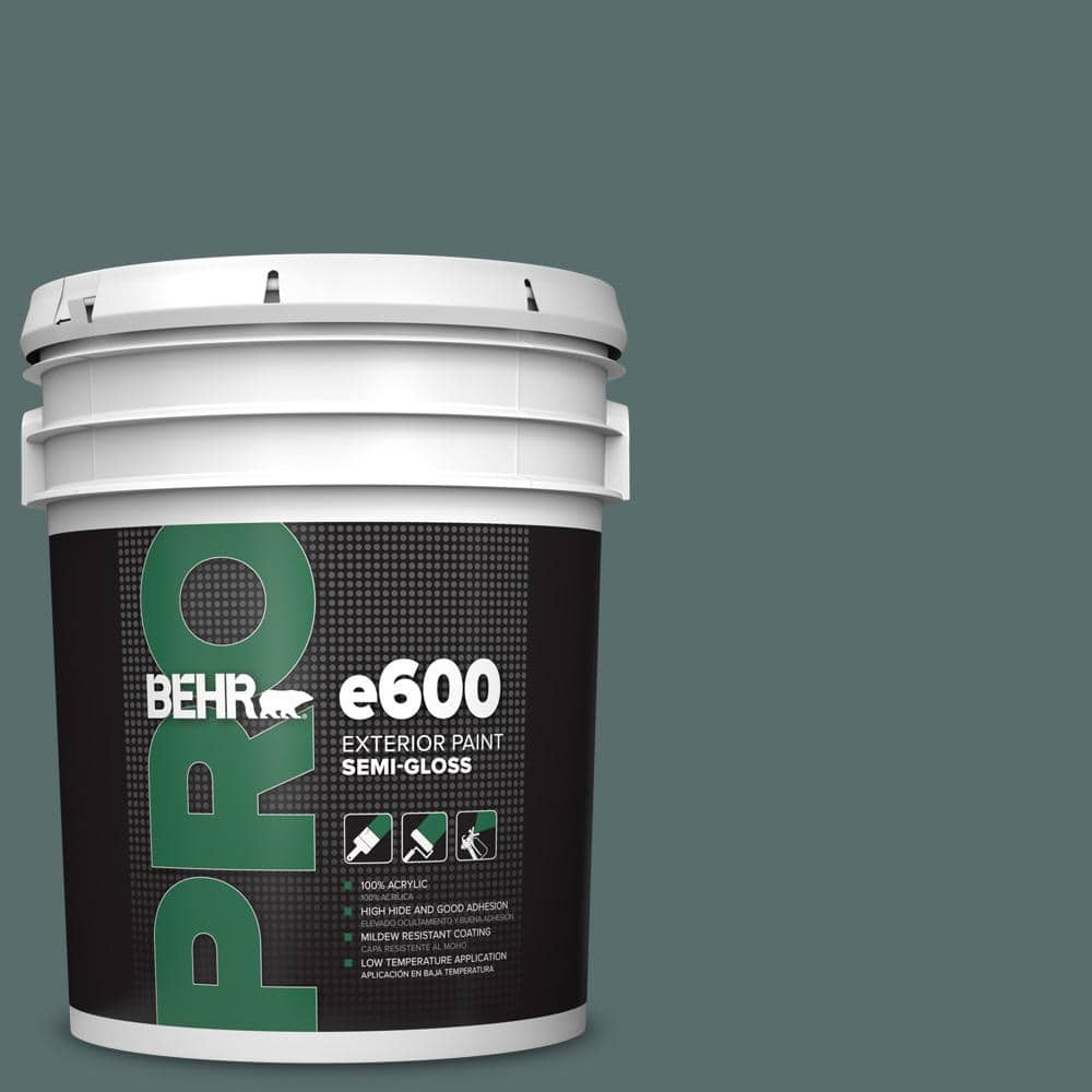 BEHR PRO 5 gal. #N430-6 Meteorological Semi-Gloss Exterior Paint