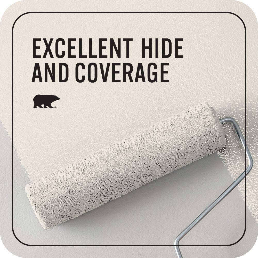 BEHR PREMIUM PLUS #ECC-57-2 Shady White Flat EcoMix Plant-Based & Primer (2)
