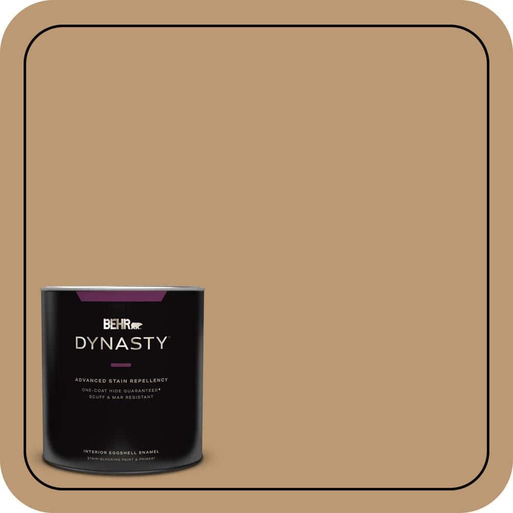 BEHR DYNASTY 1 qt. #N280-5 Antique Treasure One-Coat Hide Eggshell Enamel Interior Stain-Blocking Paint & Primer