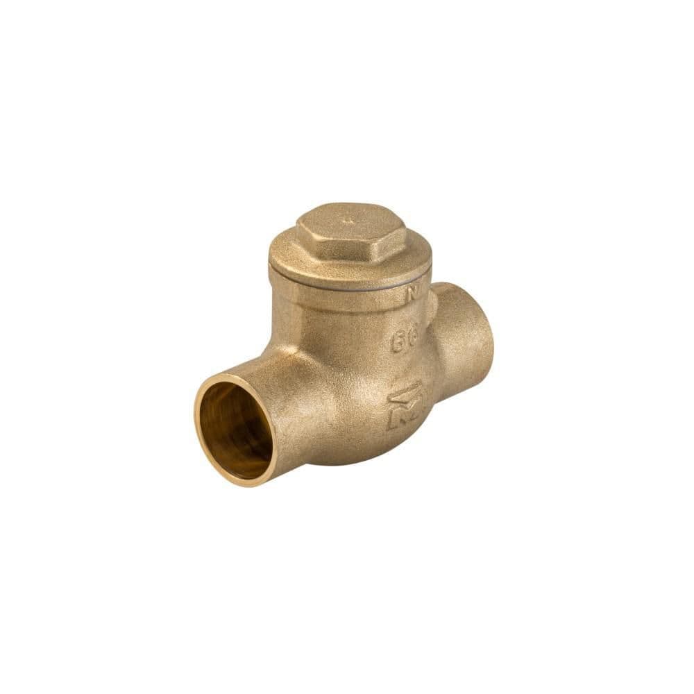 Everbilt 3/4 in. Brass Sweat x Sweat Solder Swing Check Valve