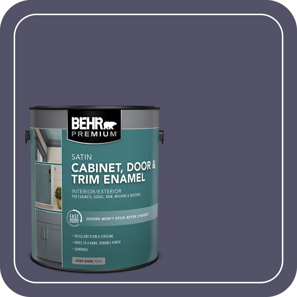 BEHR PREMIUM 1 gal. #S560-7 Lap of Luxury Satin Enamel Interior/Exterior Cabinet, Door & Trim Paint