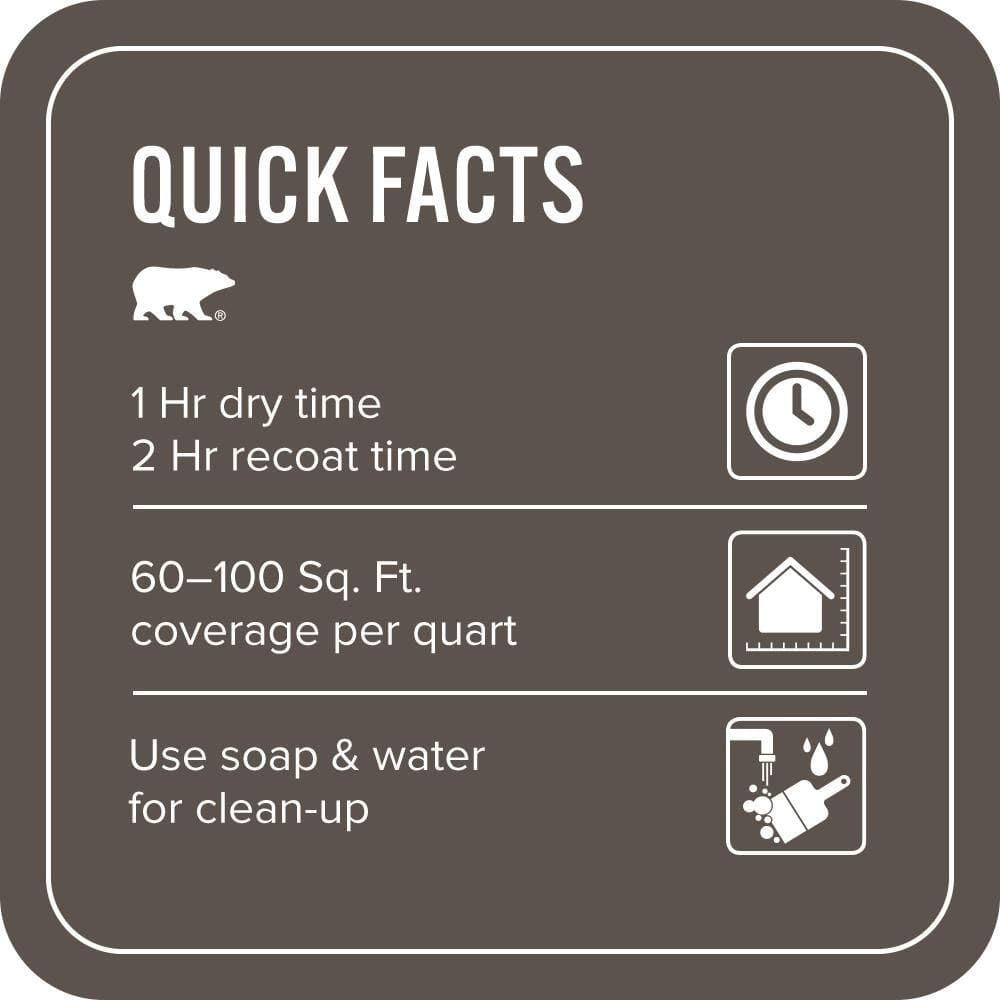 BEHR PREMIUM PLUS 1 qt. #MQ2-54 Gardeners Soil Flat EcoMix Plant-Based Interior Paint & Primer (3)