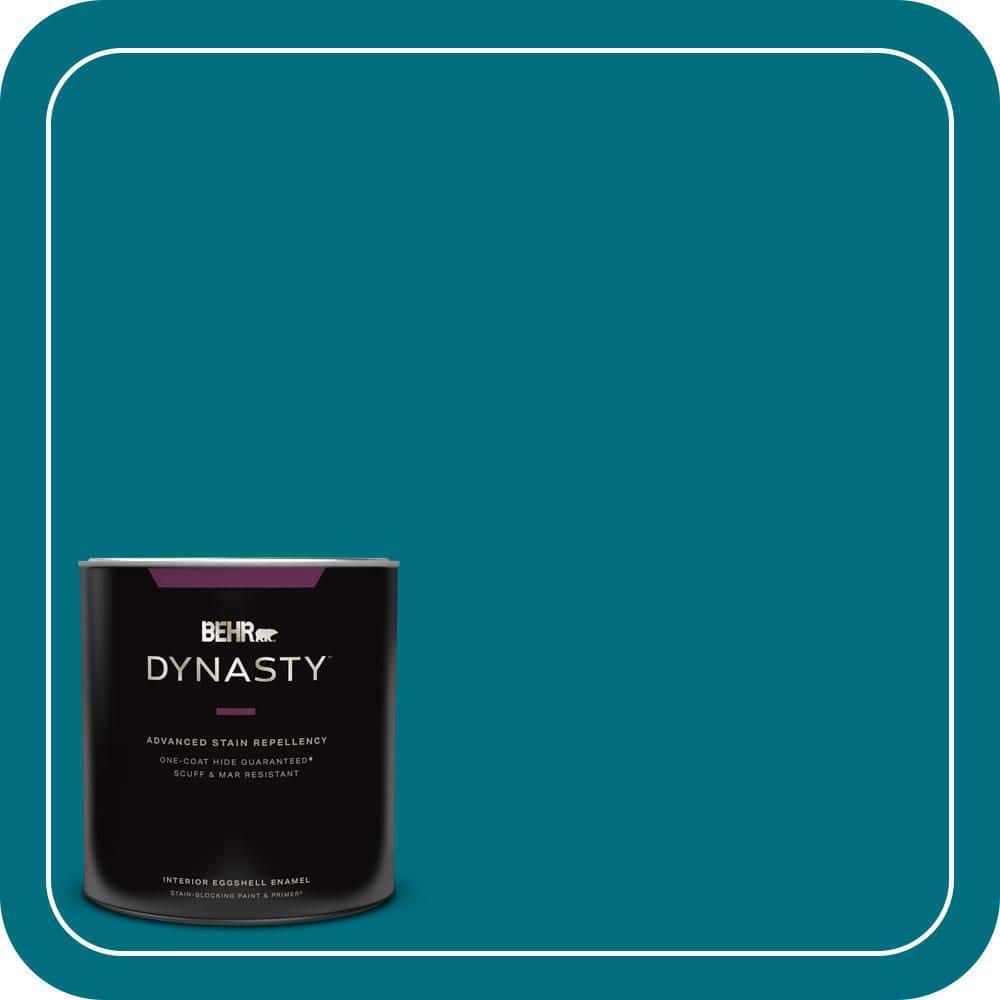 BEHR DYNASTY 1 qt. #MQ4-54 Coastal Jetty One-Coat Hide Eggshell Enamel Interior Stain-Blocking Paint & Primer