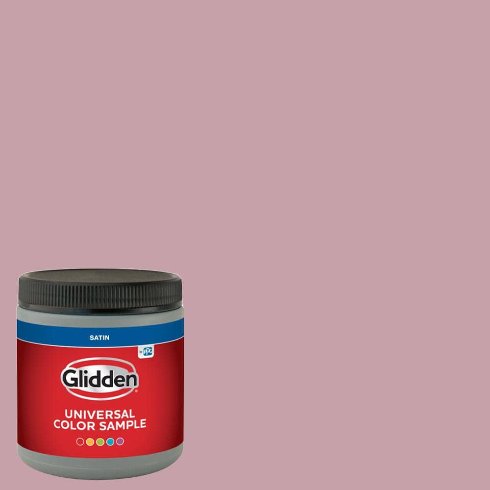 Glidden 8 oz. PPG1049-4 Lighthearted Rose Satin Interior Paint Sample (1)